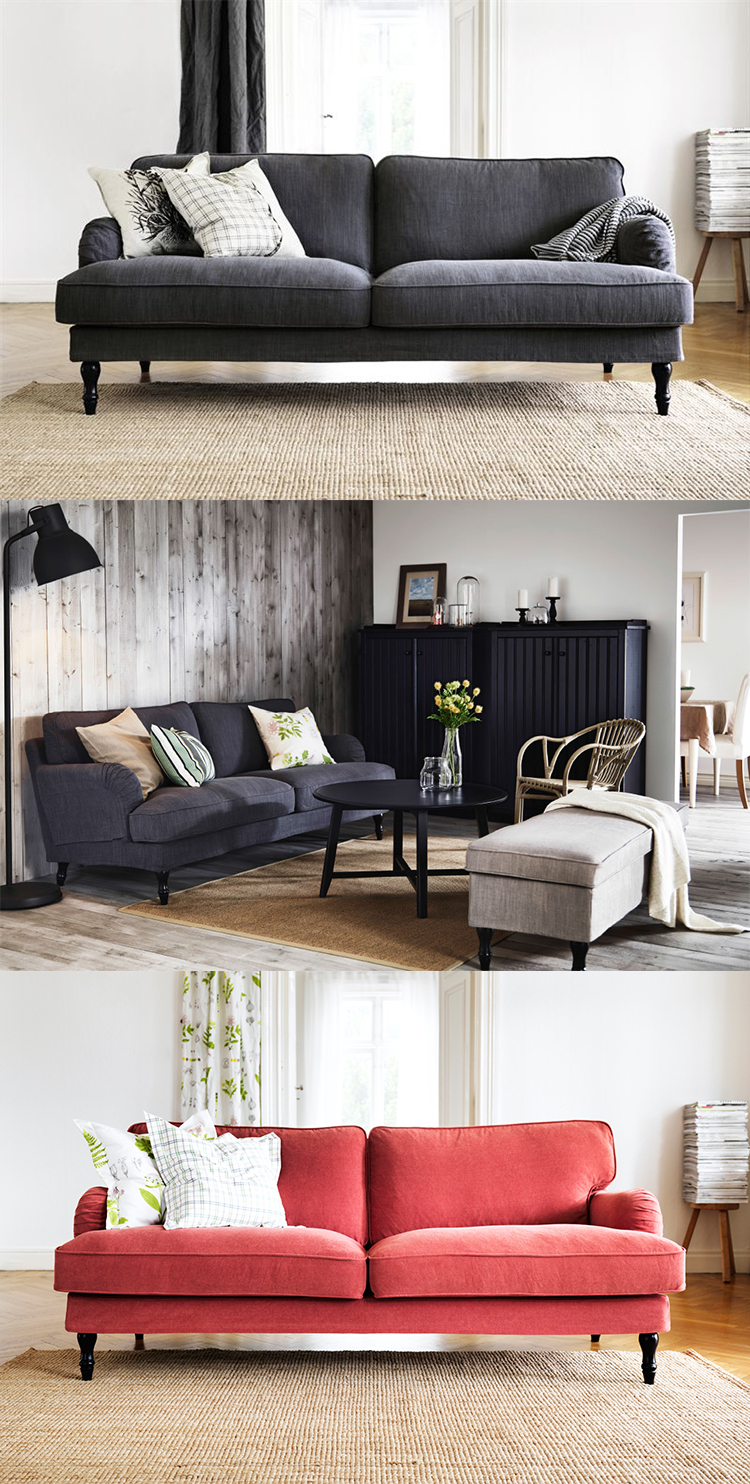 En helt ny- snygg och billig, soffa hos Ikea!